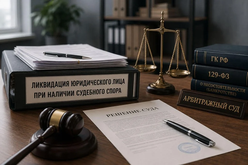 Само наличие судебного спора не запрещает учредителям принять решение о ликвидации и начать добровольную процедуру